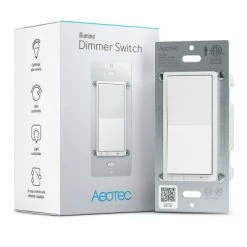 Aeotec Z-Wave Plus V2 Illumino Dimmer Wall Switch, Gen7 -Skylink Lighting Sales Store AEZWA037 media 004