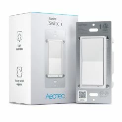 Aeotec Z-Wave Plus V2 Illumino On/Off Wall Switch, Gen7 -Skylink Lighting Sales Store AEZWA038 media 004
