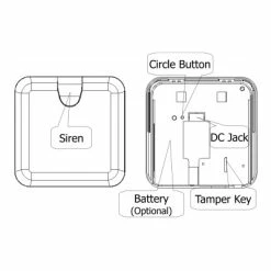 Ezlo Philio Multi Sound Z-Wave Siren (Open Box) -Skylink Lighting Sales Store EZPSE02 OB media 003