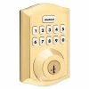 Kwikset Home Connect 620 Traditional Keypad Connected Z-Wave 700 Smart Lock -Skylink Lighting Sales Store KW9893000x media Brass 390