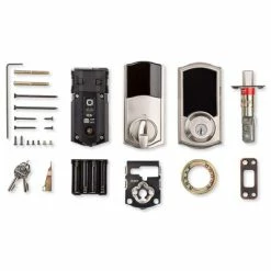 Kwikset SmartCode 916 Z-Wave Plus Traditional Touchscreen Deadbolt With Home Connect, Gen5 -Skylink Lighting Sales Store KW991600x media Satin20Nickel 422