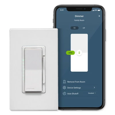 Leviton Decora Smart Wi-Fi Dimmer, 600W (2nd Gen) (Open Box) 5 Leviton Decora Smart Wi-Fi Dimmer, 600W (2nd Gen) (Open Box) - Image 3