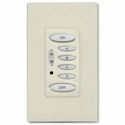 PCS PulseWorx UPB Wall Controller, 6 Button, Light Almond (Open Box)