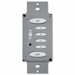 PCS PulseWorx UPB Wall Controller, Load Relay, 8A, 6 Button -Skylink Lighting Sales Store PCKPLR6x media Gray 061