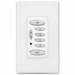 PCS PulseWorx UPB Wall Controller, Load Relay, 8A, 6 Button -Skylink Lighting Sales Store PCKPLR6x media White 010