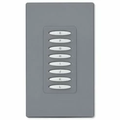 PCS PulseWorx UPB Wall Controller, Load Relay, 8A, 8 Button 9 PCS PulseWorx UPB Wall Controller, Load Relay, 8A, 8 Button -Skylink Lighting Sales Store PCKPLR8x media Gray 060