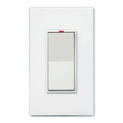 PCS SimpleWorx Wall Switch Transceiver Relay, 15A, White (Open Box)