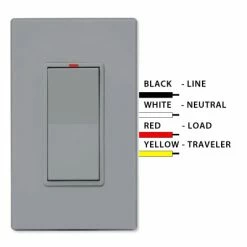 PCS SimpleWorx Wall Switch Transceiver Relay, 15A -Skylink Lighting Sales Store PCSWXWSXR15x media Gray 062