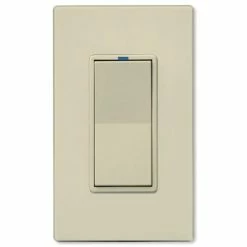 PCS PulseWorx UPB LED/CFL Dimmer Wall Switch, 1,000W -Skylink Lighting Sales Store PCWS1DL10x media Almond 030