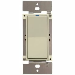 PCS PulseWorx UPB LED/CFL Dimmer Wall Switch, 600W -Skylink Lighting Sales Store PCWS1DL6x media Almond 031