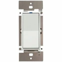 PCS PulseWorx UPB LED/CFL Dimmer Wall Switch, 600W -Skylink Lighting Sales Store PCWS1DL6x media White 011