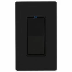 PCS PulseWorx UPB Electronic Low-Voltage Dimmer Wall Switch, 300W -Skylink Lighting Sales Store PCWS1E3x media Black 070