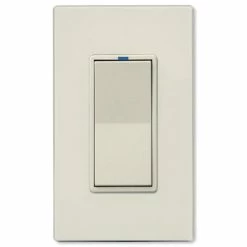 PCS PulseWorx UPB Electronic Low-Voltage Dimmer Wall Switch, 300W -Skylink Lighting Sales Store PCWS1E3x media Light20Almond 040