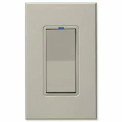 PCS 0-10V Relay Dimmer Wall Switch, 277V -Skylink Lighting Sales Store PCWS277Vx media Light20Almond 040