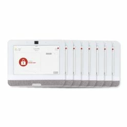 Qolsys IQ Panel 4, PowerG + 319.5 MHz (AT&T), White (8 Pack)