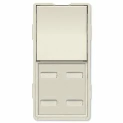 Simply Automated UPB Faceplate, Single Rocker & 4 Bar Buttons
