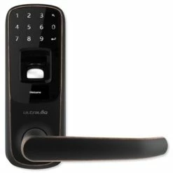 Ultraloq Bluetooth Enabled Fingerprint And Touchscreen Smart Lever Lock
