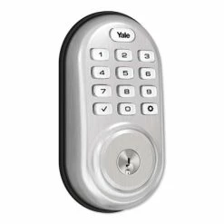 Yale Z-Wave Plus Assure Lock Push-Button Deadbolt, Marine Grade, Gen5 -Skylink Lighting Sales Store YAMYRD216ZW2xx media Satin20Nickel 420