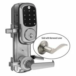 Yale Z-Wave Plus Assure Interconnected Lockset With Touchscreen Deadbolt, Norwood Lever, Left-Handed 11 Yale Z-Wave Plus Assure Interconnected Lockset With Touchscreen Deadbolt, Norwood Lever, Left-Handed -Skylink Lighting Sales Store YAYRC226ZW2NW5xLH media Satin Nickel 420